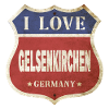 Gelsenkirchen Deutschland Stadt I Love Vintage
