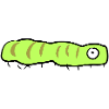 caterpillar green symbol animal