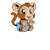 Bébé Singe Kawaii