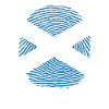 scotland country flag finger print