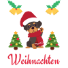 Christmas Sweet Rottweiler Lover Kawaii