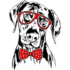 DOBERMANN Glasses Dogs Smart Dog