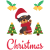 Christmas Sweet Rottweiler Lover Kawaii