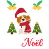 Christmas Sweet Beagle Kawaii