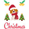 Christmas Sweet Beagle Kawaii