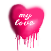 my love,love,heart,graffiti,pink,sprayart,love