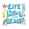 Summer, sun, beach and sea