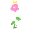 flower pink plant crown symbol