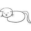 sad cat symbol animal unhappy