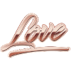"Love" Rose Gold