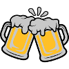 Toast beer jugs