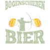 Bogenschießen und Bier Männer