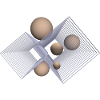 beige and 3D
