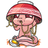 Axolotl Kawaii Ramen Noodles Anime