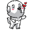 Pyrenean Mountain Dog Kisses