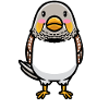 Zebra Finch Bird Emoticon