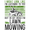 Lawn Mower Mowing Dad Father