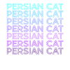 Persian Cat Retro