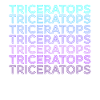 Triceratops Dinosaur Retro