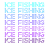 Eisfischen Fischer Retro