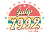 July 1992 30th birthday