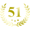 51 Number wreath