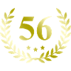 56 Number wreath