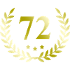 72 Number wreath