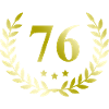76 Number wreath