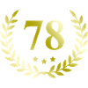 78 Number wreath