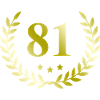 81 Number wreath