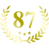 87 Zahl Kranz