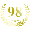 98 Number wreath