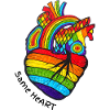 Regenbogenherz. Pride-Monat. LGBT-Symbol