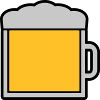 Icon Logo Large Beer Glass