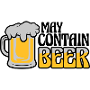 May Contain Beer Saying