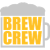 Beer Glass Saying Brew Crew