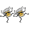 2 dancing party beers