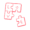 LOVE - Puzzle Pieces