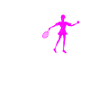 fille de badminton
