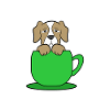 Kaffee Hund Kaffeetasse Statement Kaffeeliebhaber