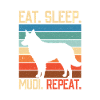Eat sleep Mudi Repeat