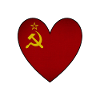 Soviet Union Flag Heart