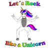 rockendes Einhorn