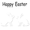ostersprüche, Happy easter Osterhasen