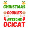 Christmas Ocicat Cat Cookies