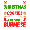 Christmas Burma Cat Cookies