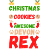 Christmas Cat Devon Rex Cookies