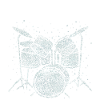 Drummer Princess Schlagzeugerin Rockband