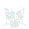 Drummer Girl Schlagzeugerin Trommlerin